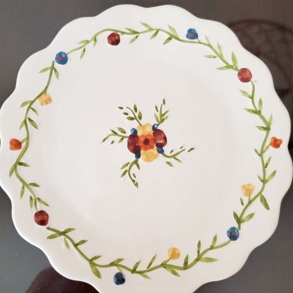 4 AMISH Bird in Hand 1983 by Andrea West Desert Plates